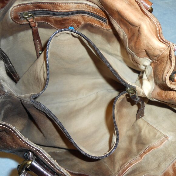 RARE COLD BREW Bed Stu Rockaway Crossbody Leather Bag - Picture 7 of 16